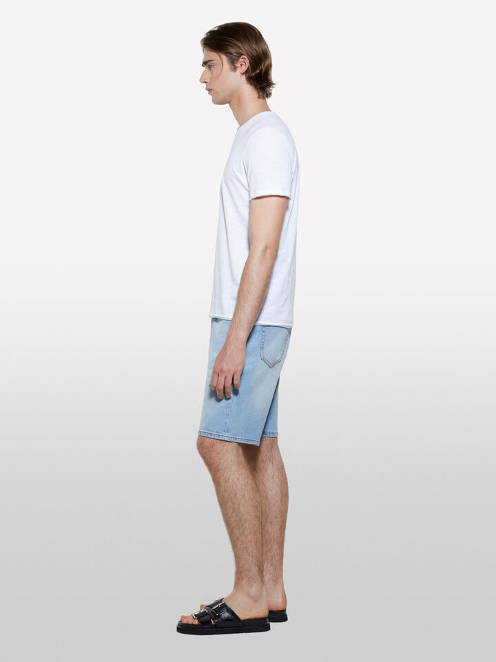 T-shirt blanc coupe slim - t-shirts à manches courtes pour homme - Blanc | Sisley image number 2